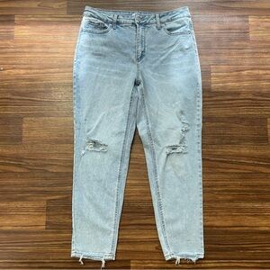 Time and Tru Blue Skinny Jeans with Distressed Details